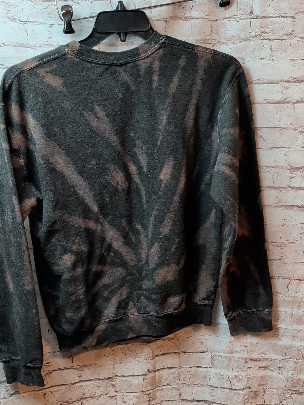 Playboy Graphic Crewneck Sweatshirt - Black with Orange Print Small